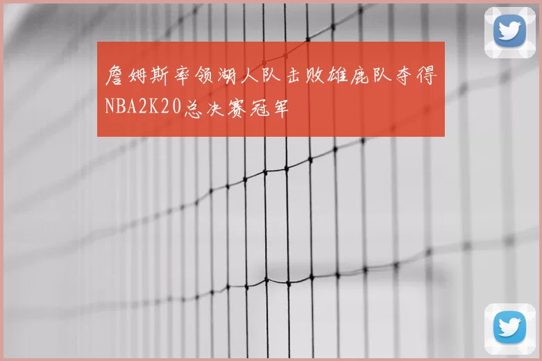 詹姆斯率领湖人队击败雄鹿队夺得NBA2K20总决赛冠军
